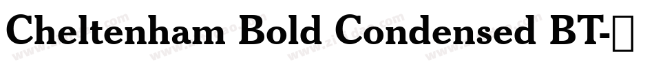 Cheltenham Bold Condensed BT字体转换